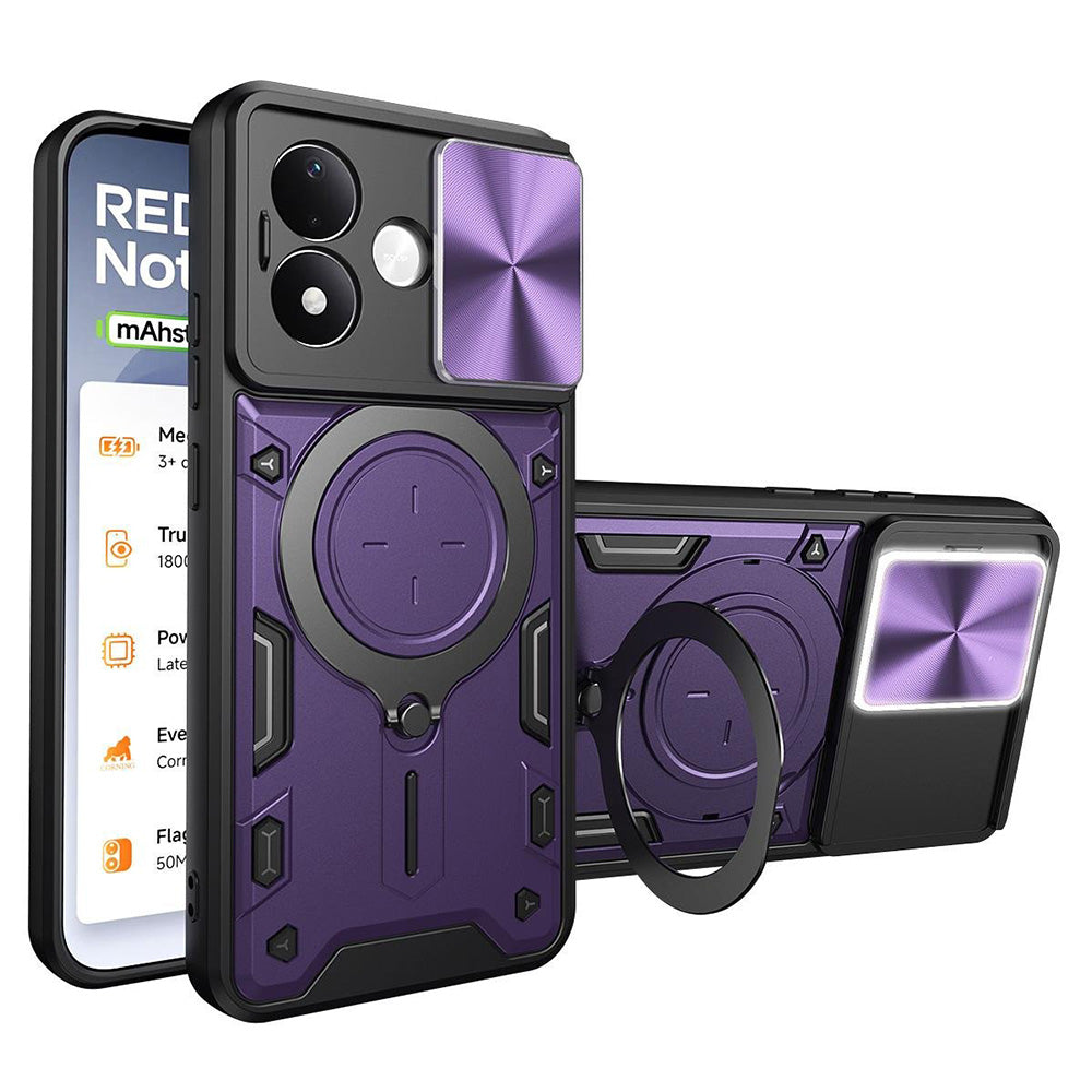 Hülle für Xiaomi Redmi Note 17 4G / Note 17 5G, Techsuit, CamGuard Pro, Lila