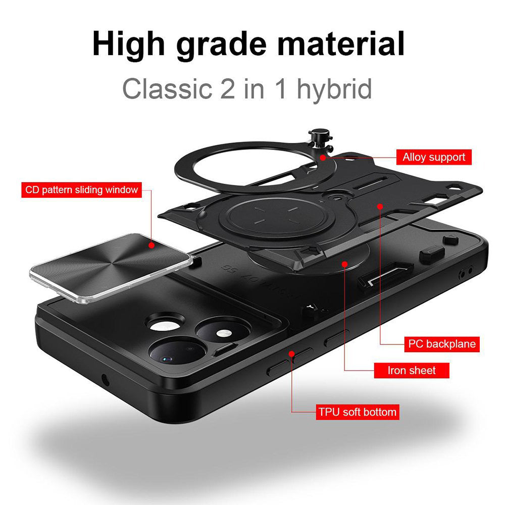 Hülle für Xiaomi Redmi Note 17 4G / Note 17 5G, Techsuit, CamGuard Pro, Rot