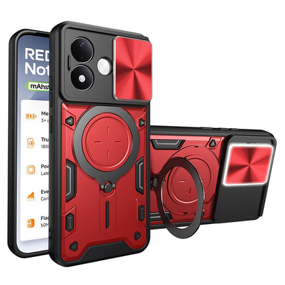 Hülle für Xiaomi Redmi Note 17 4G / Note 17 5G, Techsuit, CamGuard Pro, Rot