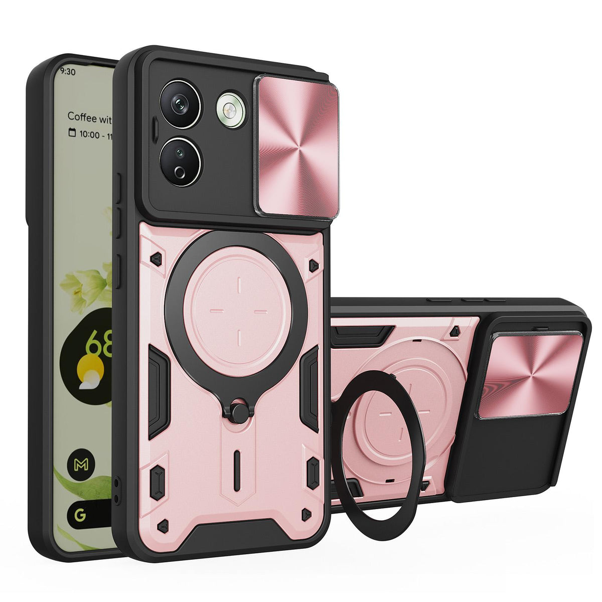 Hülle für Xiaomi Redmi Note 17 Pro Max, Techsuit, CamGuard Pro, Roségold
