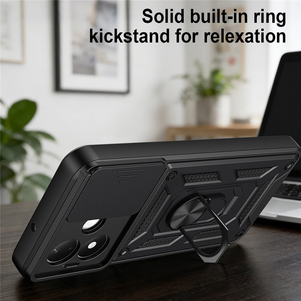 Hülle für Xiaomi Redmi Note 17 Pro Max, Techsuit, CamShield, Schwarz