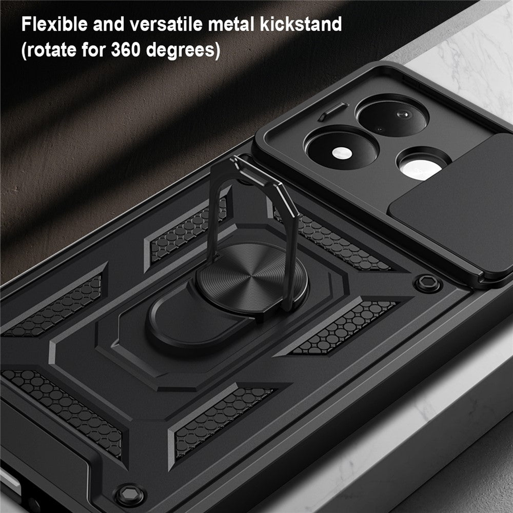 Hülle für Xiaomi Redmi Note 17 Pro Max, Techsuit, CamShield, Schwarz