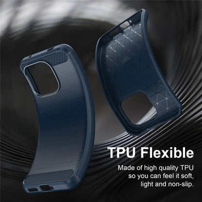 Hülle für Xiaomi Redmi Note 17 Pro Max, Techsuit, Carbon, Blau