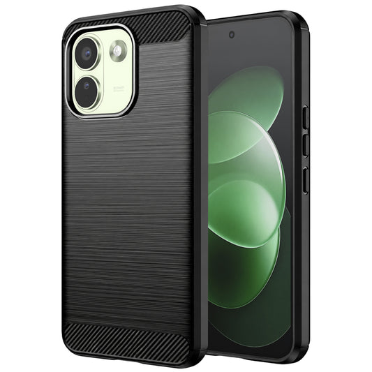 Hülle für Xiaomi Redmi Note 17 Pro Max, Techsuit, Carbon, Schwarz