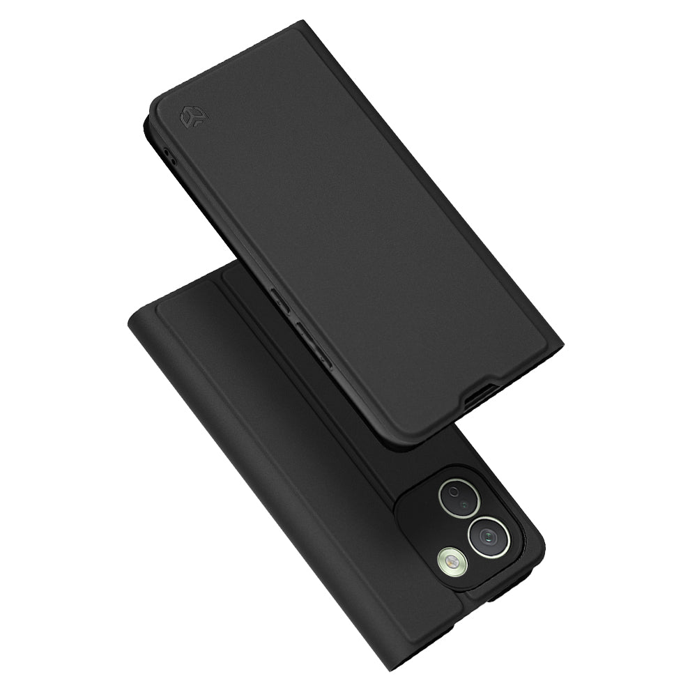 Hülle für Xiaomi Redmi Note 17 Pro Max, Techsuit, Magskin Book, Schwarz