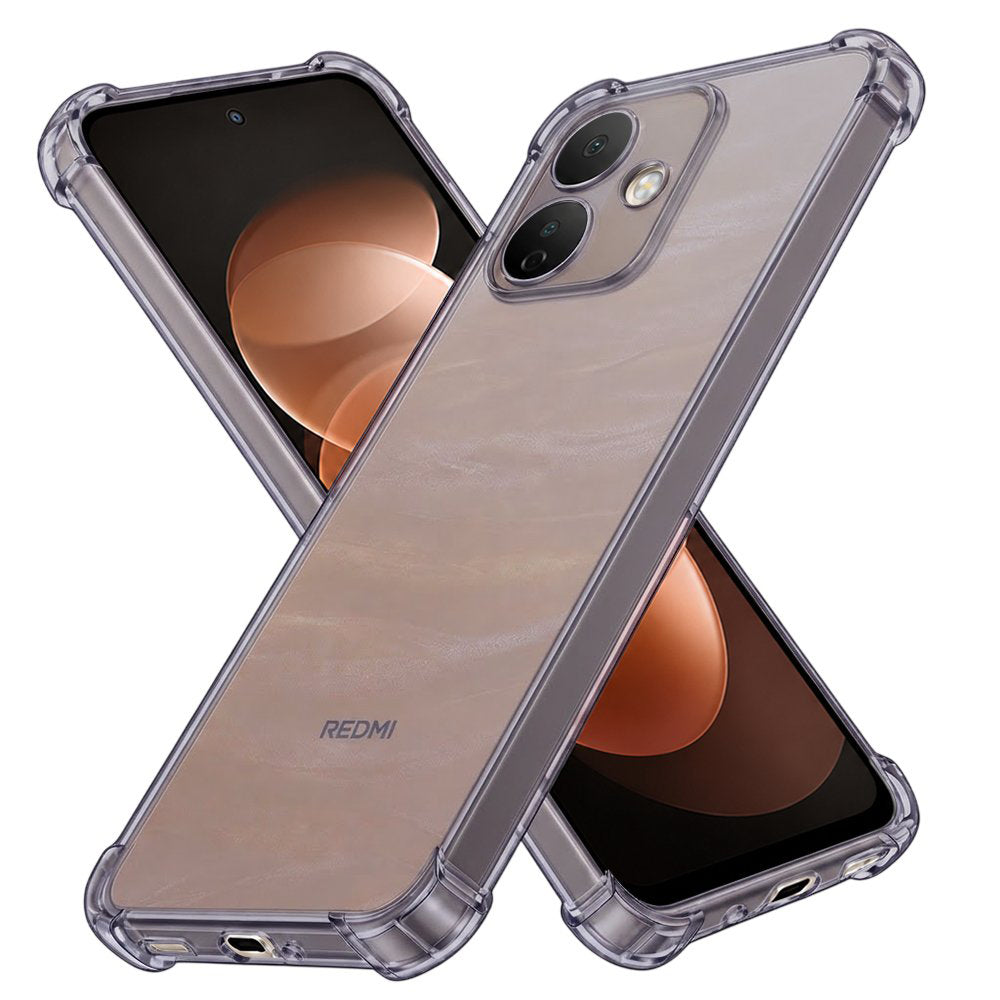 Hülle für Xiaomi Redmi Note 17 Pro, Techsuit, stoßfeste klare, rauchfarben