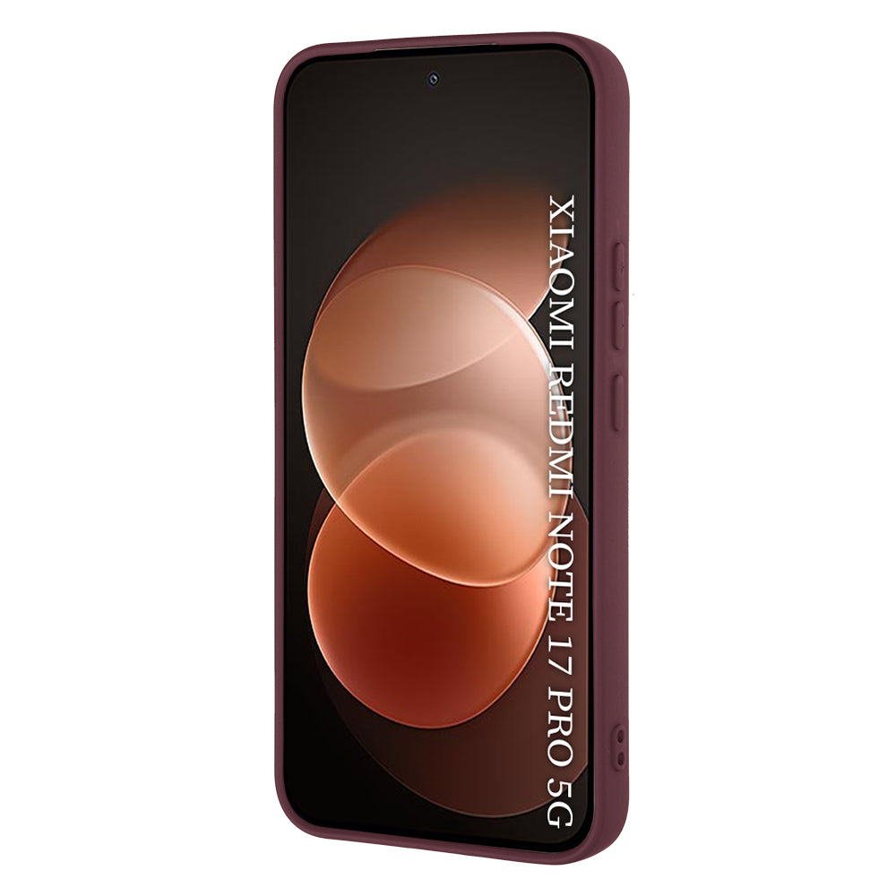 Hülle für Xiaomi Redmi Note 17 Pro, Techsuit, SoftFlex, Burgunderrot