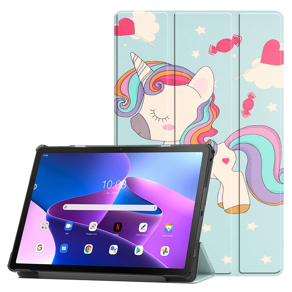 Hülle für Xiaomi Redmi Pad 2, Techsuit, FoldPro Unicorn, Mehrfarbig