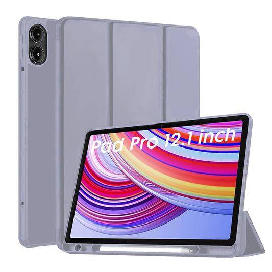 Case for Xiaomi Redmi Pad Pro / Pad / Pad Pro 5G, Techsuit, Flex Trifold, Purple