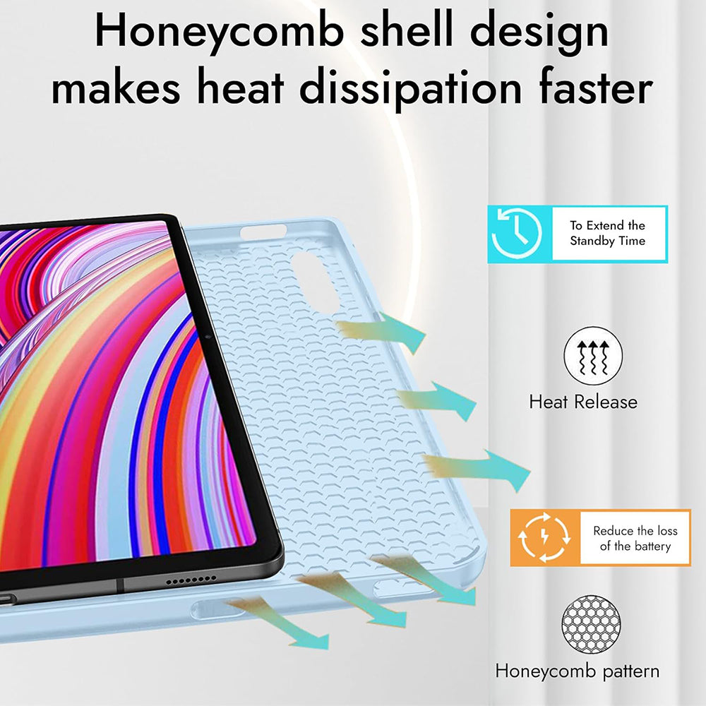 Hülle für Xiaomi Redmi Pad Pro / Pad / Pad Pro 5G, Techsuit, Flex Trifold, Lila