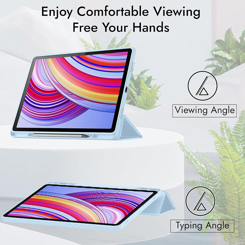 Hülle für Xiaomi Redmi Pad Pro / Pad / Pad Pro 5G, Techsuit, Flex Trifold, Matcha Grün