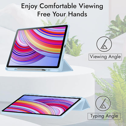 Hülle für Xiaomi Redmi Pad Pro / Pad / Pad Pro 5G, Techsuit, Flex Trifold, Matcha Grün