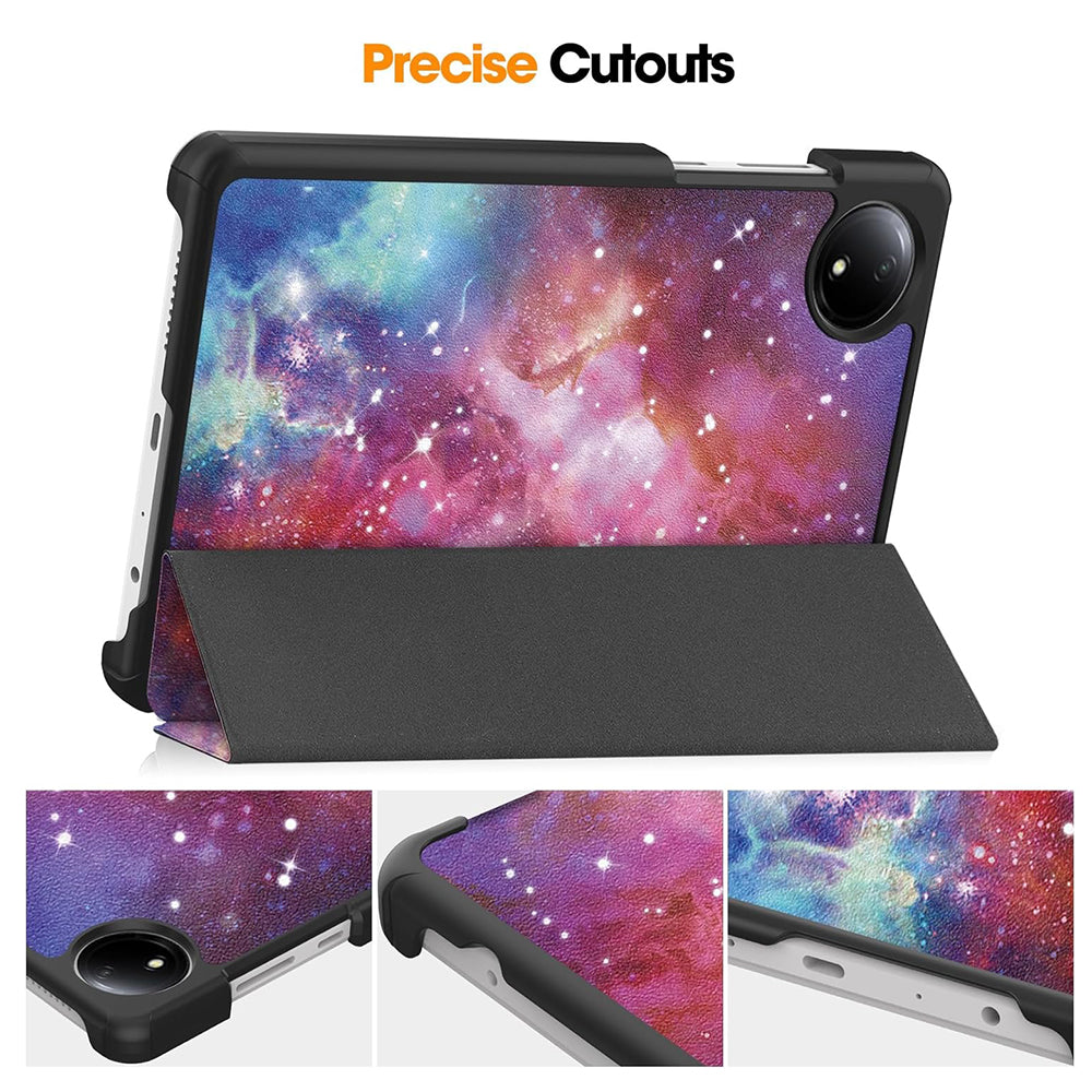 Hülle für Xiaomi Redmi Pad SE 8.7, Techsuit, FoldPro Galaxy, Mehrfarbig