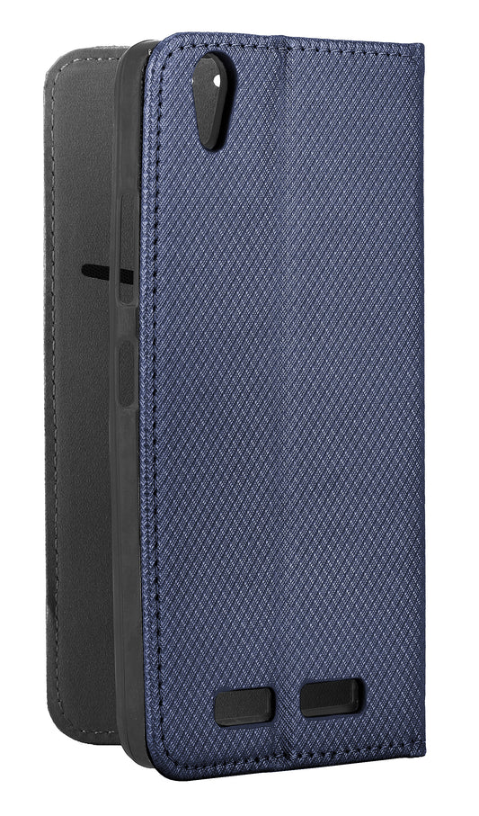 Hülle für Samsung Galaxy A22 5G A226, OEM, Smart Magnet, Marineblau