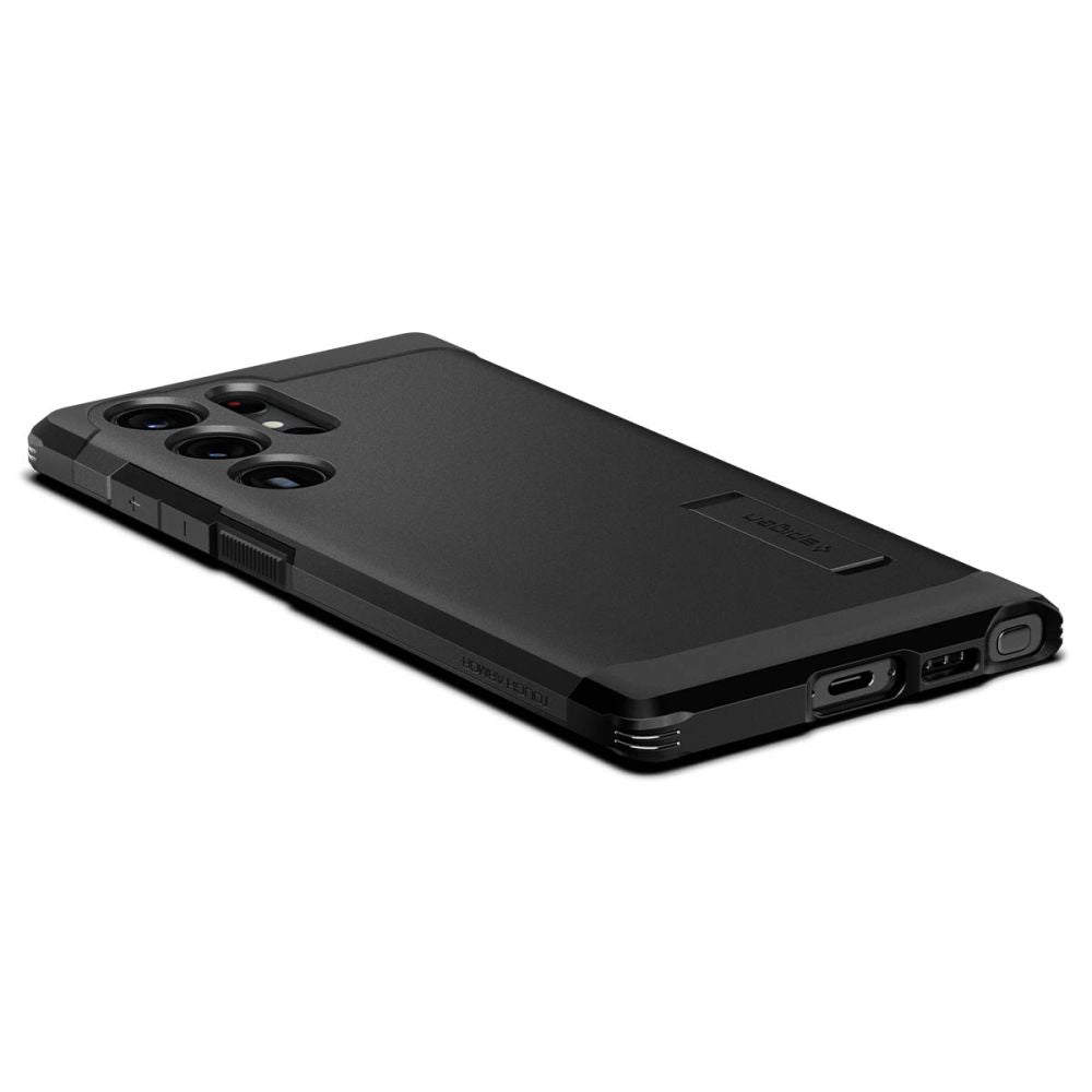 Hülle für Samsung Galaxy S23 Ultra S918, Spigen, Tough Armor, Schwarz ACS05623