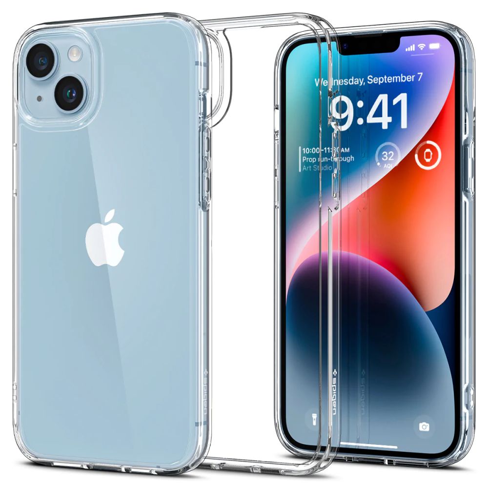 Hülle für Apple iPhone 14, Spigen, Ultra Hybrid, Transparent ACS05040