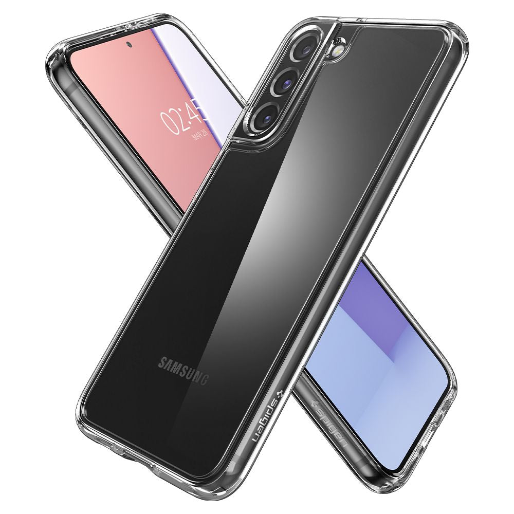 Hülle für Samsung Galaxy S22 5G S901, Spigen, Ultra Hybrid, Transparent ACS03988