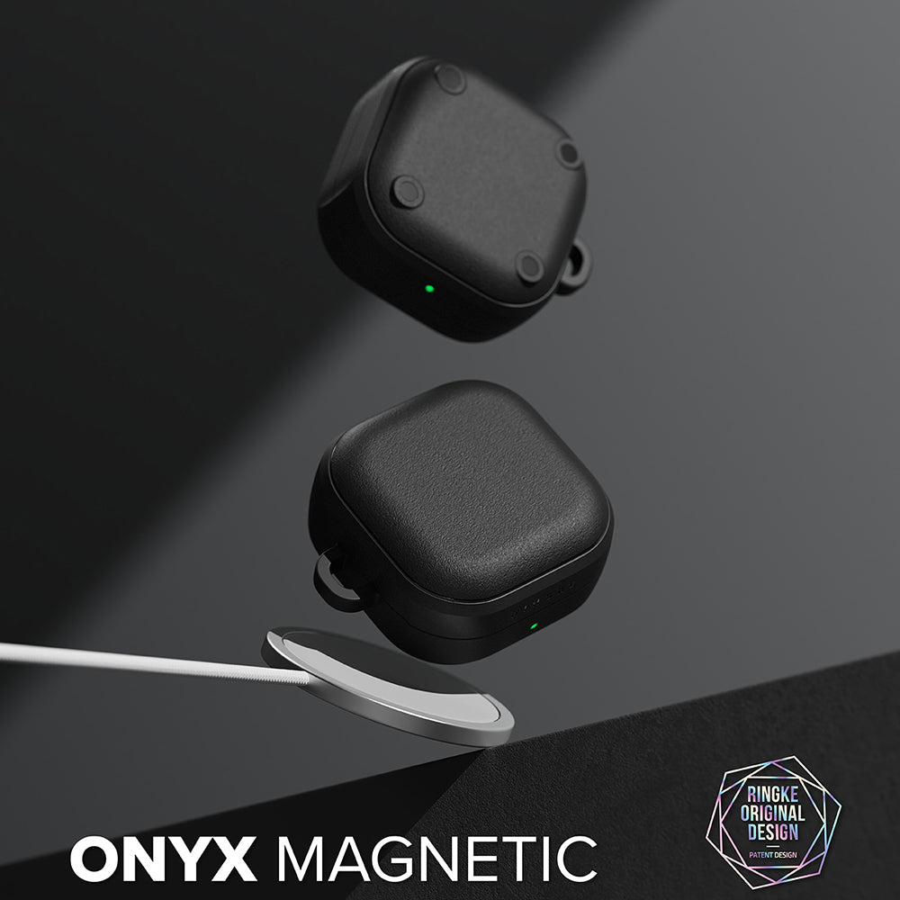 Ringke Onyx Magnetic Hülle für Samsung Galaxy Buds4 / Buds4 Pro, Schwarz