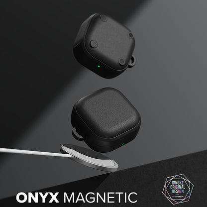 Ringke Onyx Magnetic Hülle für Samsung Galaxy Buds4 / Buds4 Pro, Schwarz
