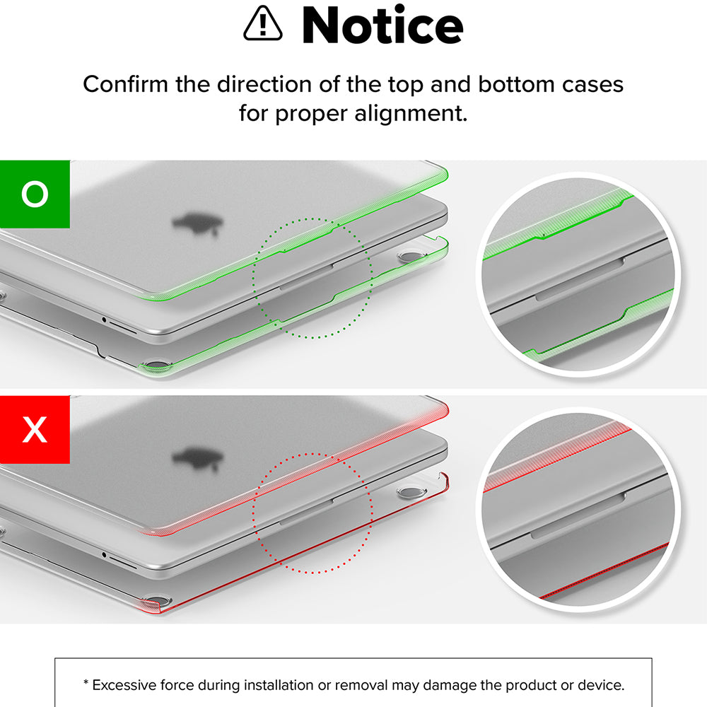 Ringke Slim Hülle für Apple MacBook Neo 13 Zoll, matt transparent