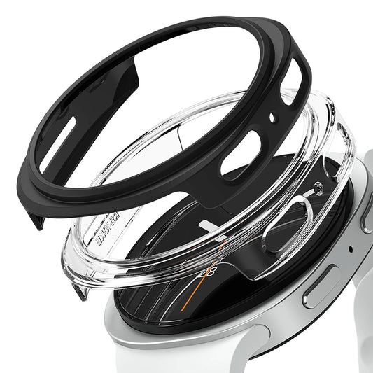 Ringke Slim Hülle für Samsung Galaxy Watch8 44mm, 2er Set, Matt Schwarz