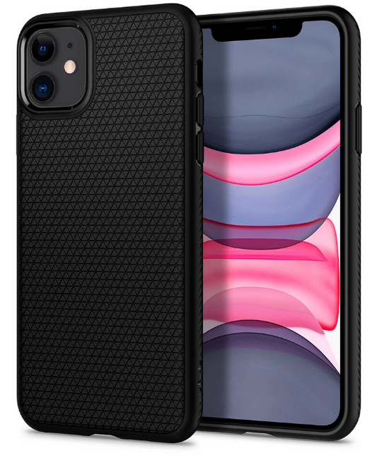 Hülle für Apple iPhone 11, Spigen, Liquid Air, Schwarz 076CS27184