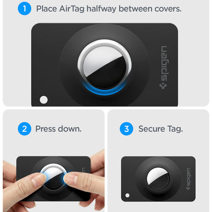 Spigen Air Fit 2 Hülle für Apple AirTag, 2er Set, Schwarz ACS11199