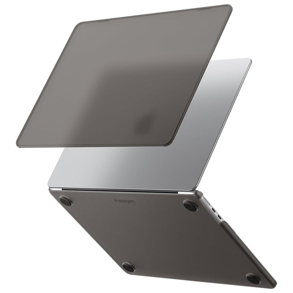 Spigen Airskin Hülle für Apple MacBook Air 13 Zoll (2026) / (2025) / (2024) / (2022), Schwarz Satin ACS11531