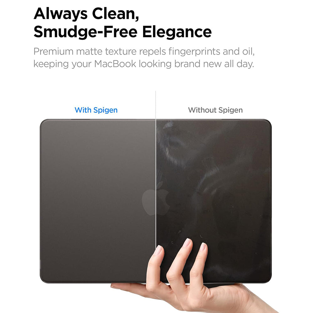 Spigen Airskin Hülle für Apple MacBook Air 13 Zoll (2026) / (2025) / (2024) / (2022), Schwarz Satin ACS11531