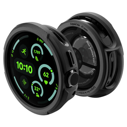 Spigen Liquid Air Hülle für Google Pixel Watch 4 41mm, Matt Schwarz ACS09483