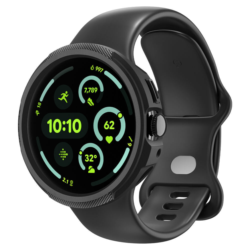 Spigen Liquid Air Hülle für Google Pixel Watch 4 41mm, Matt Schwarz ACS09483