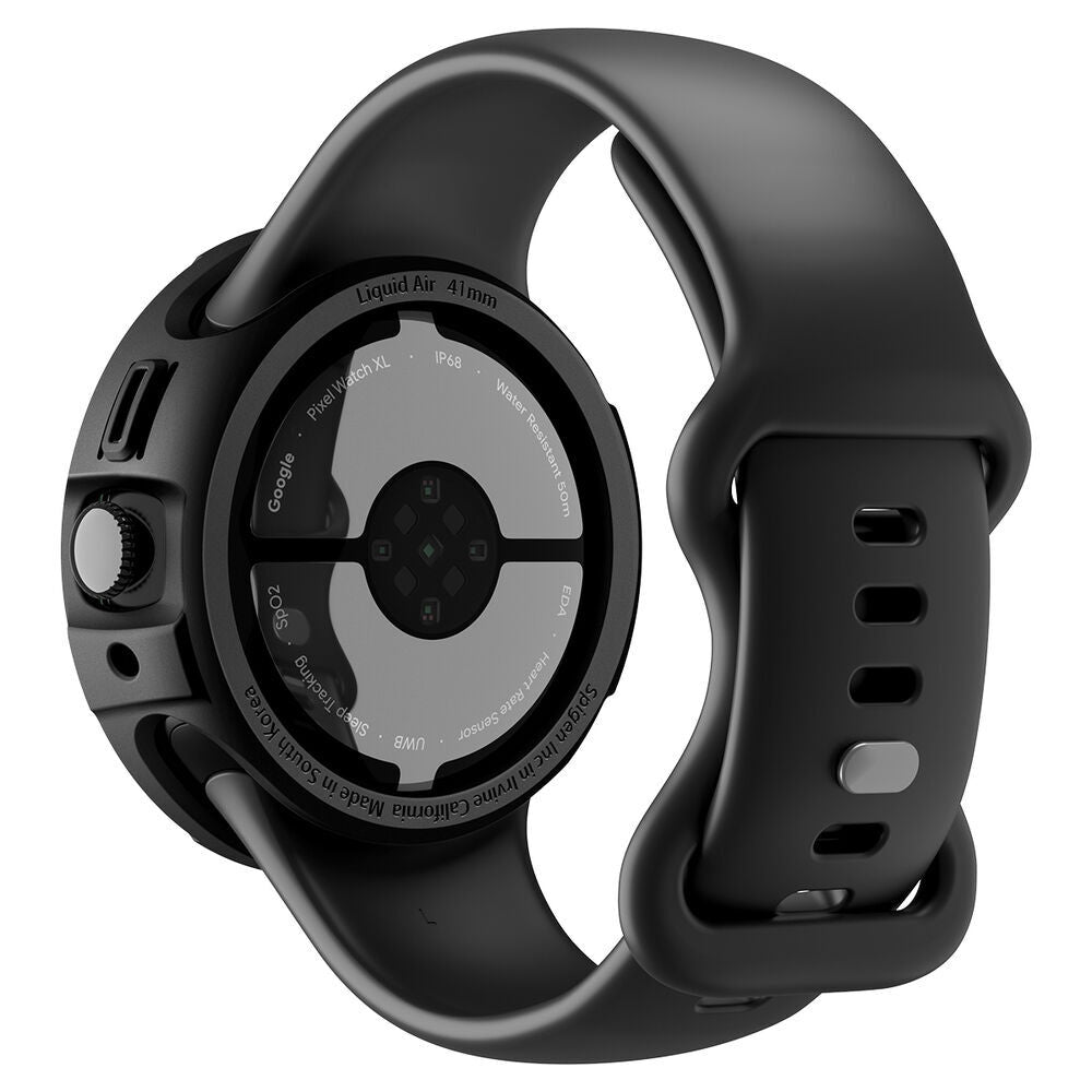 Spigen Liquid Air Hülle für Google Pixel Watch 4 41mm, Matt Schwarz ACS09483