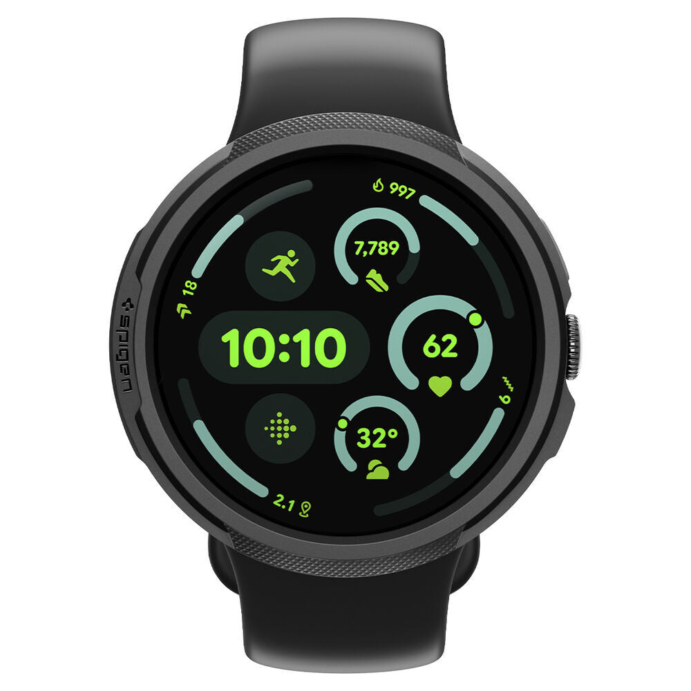 Spigen Liquid Air Hülle für Google Pixel Watch 4 41mm, Matt Schwarz ACS09483