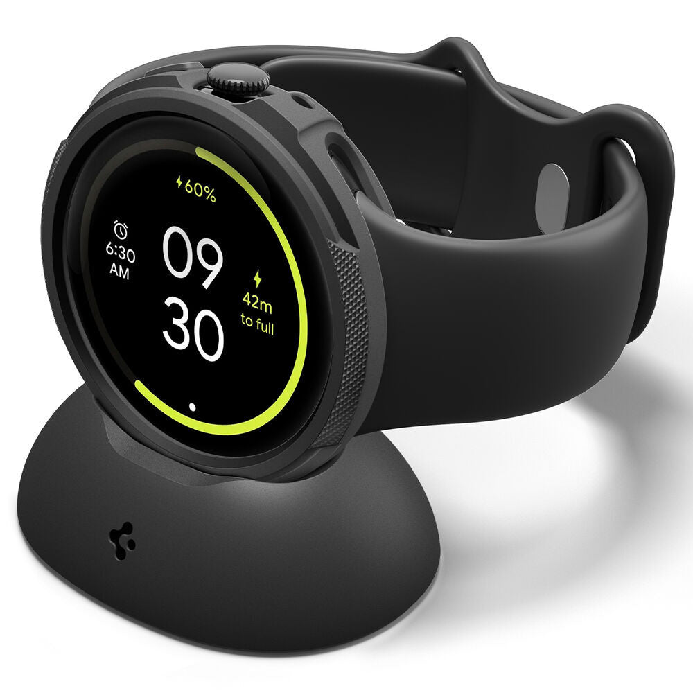 Spigen Liquid Air Hülle für Google Pixel Watch 4 41mm, Matt Schwarz ACS09483