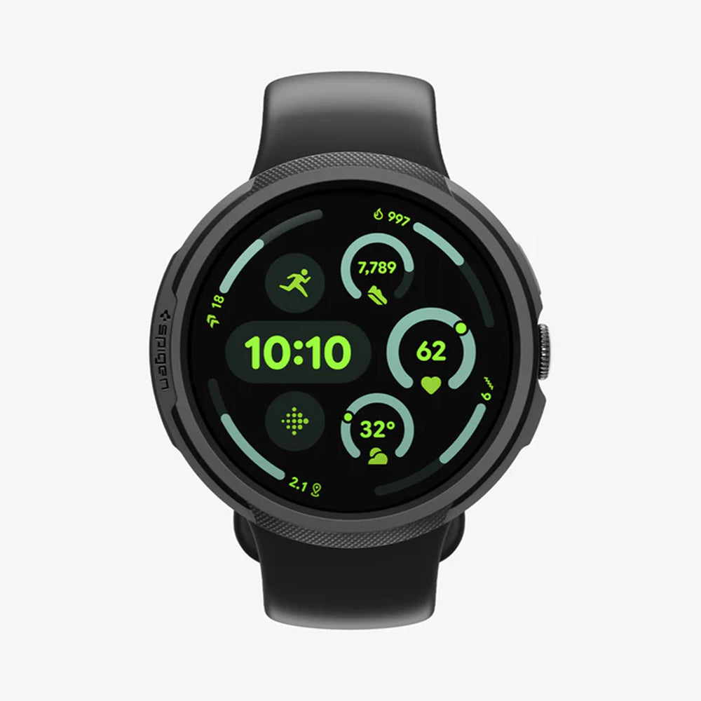 Spigen Liquid Air Case for Google Pixel Watch 4 45mm, Matte Black ACS11222