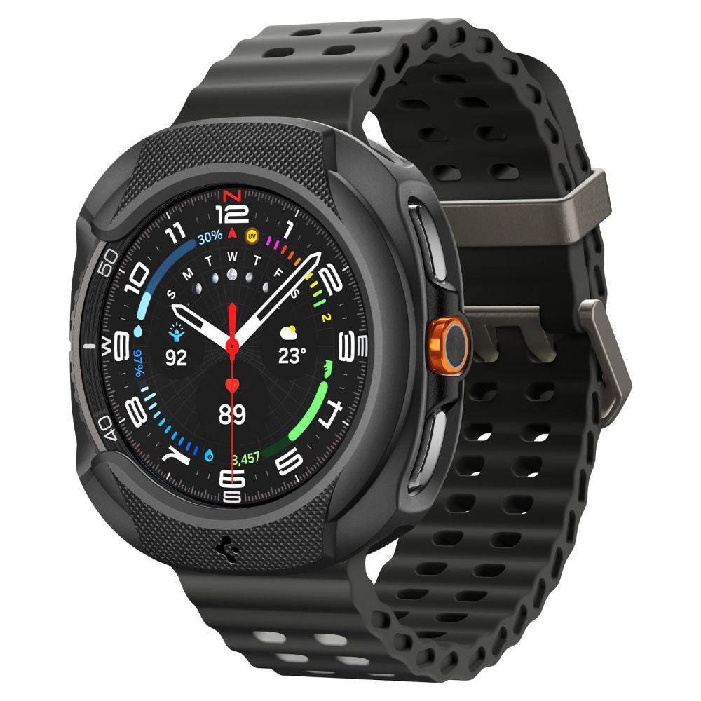 Spigen Liquid Air Hülle für Samsung Galaxy Watch8 Classic, Mattschwarz ACS09841