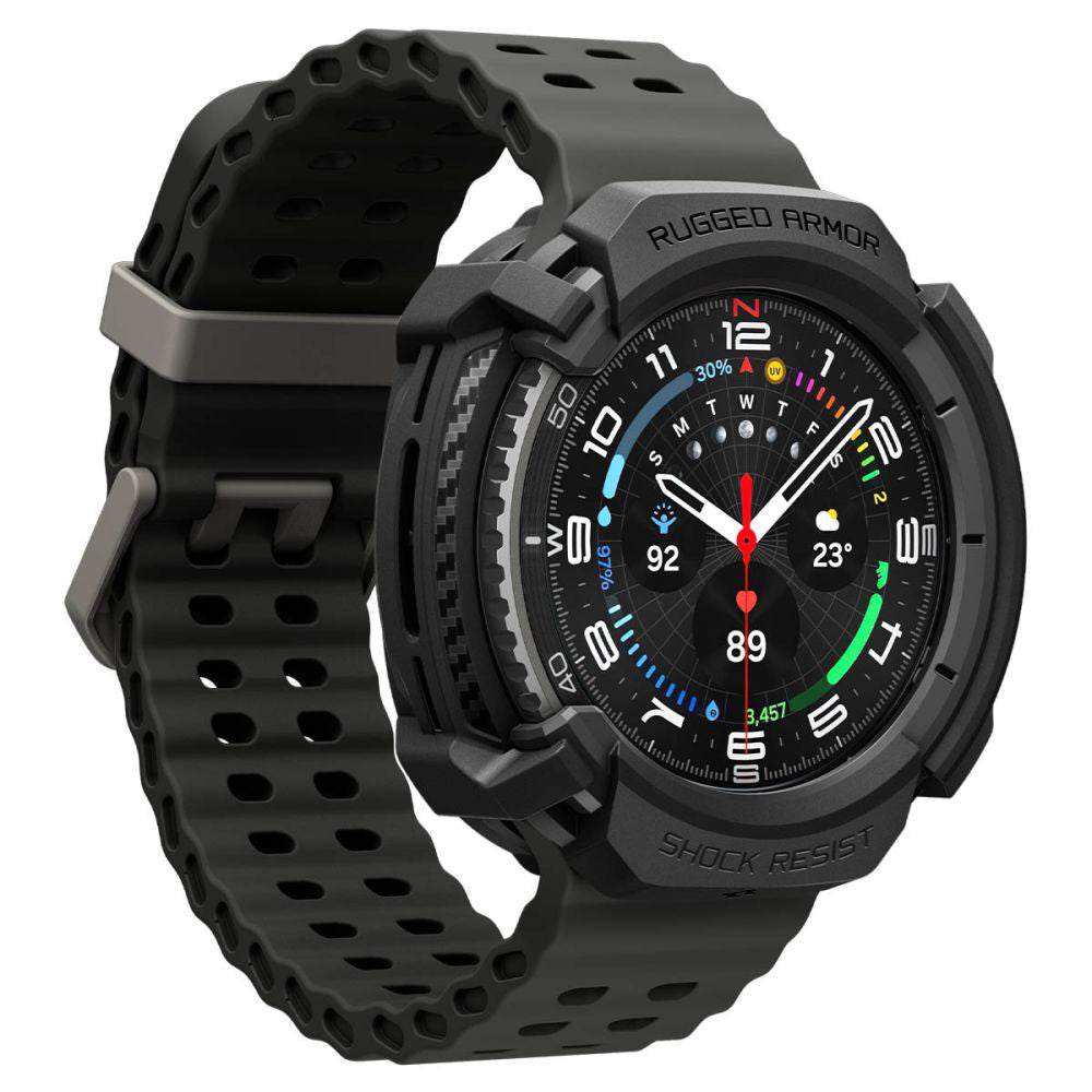 Spigen Liquid Air Hülle für Samsung Galaxy Watch8 Classic, Mattschwarz ACS09841
