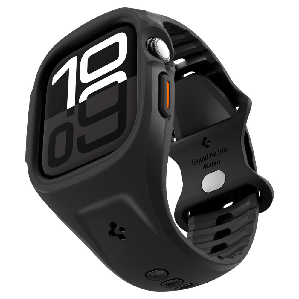 Spigen Liquid Air Pro Hülle für Apple Watch Series 10 / 11 46mm, Mattschwarz ACS09317