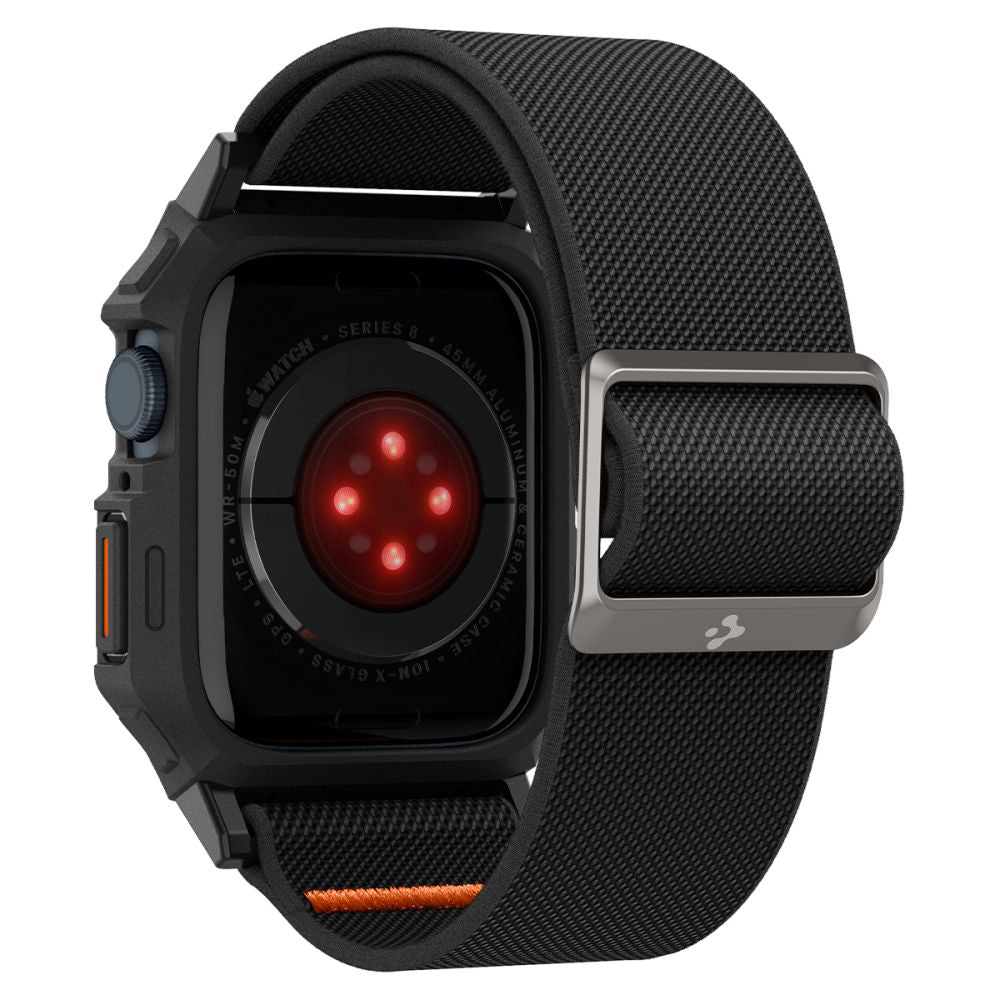 Spigen Lite Fit Pro Hülle für Apple Watch 44mm Serie, Mattschwarz ACS07103