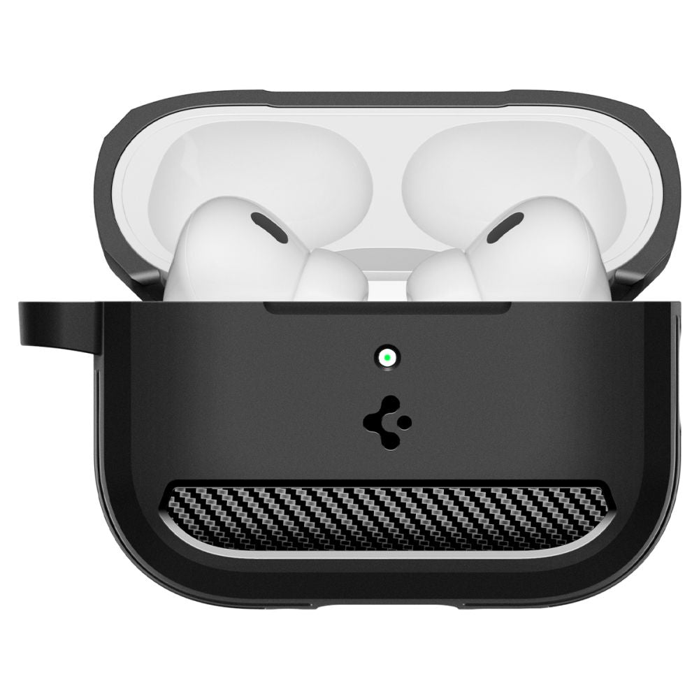 Spigen Rugged Armor Hülle für Apple AirPods Pro 3, Mattschwarz ACS09822