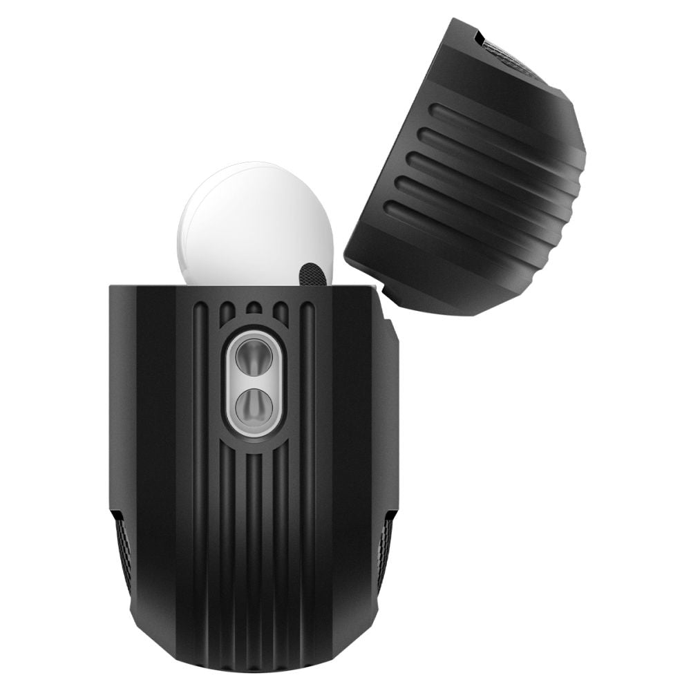 Spigen Rugged Armor Hülle für Apple AirPods Pro 3, Mattschwarz ACS09822