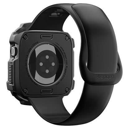 Spigen Rugged Armor Hülle für Apple Watch Series 12 42 mm, Mattschwarz ACS11877