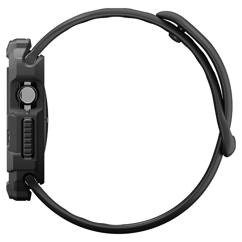 Spigen Rugged Armor Hülle für Apple Watch Series 12 42 mm, Mattschwarz ACS11877