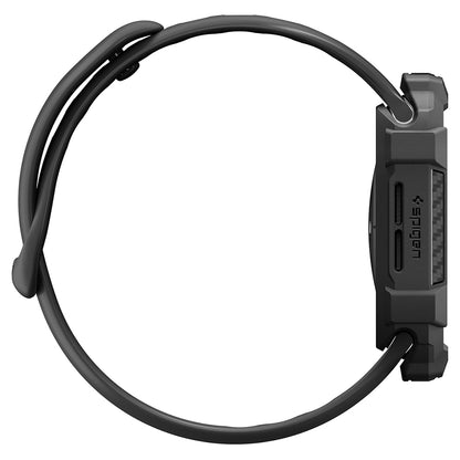 Spigen Rugged Armor Hülle für Apple Watch Series 12 42 mm, Mattschwarz ACS11877