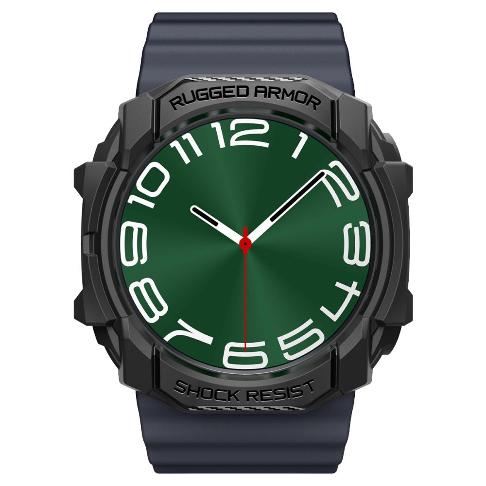 Spigen Rugged Armor Hülle für Samsung Galaxy Watch Ultra, Schwarz