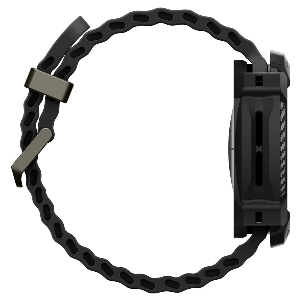 Spigen Rugged Armor Hülle für Samsung Galaxy Watch Ultra2, Matt Schwarz ACS11611