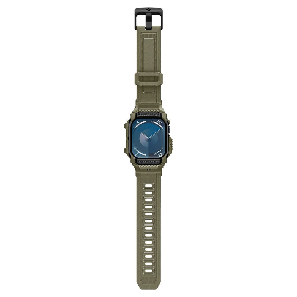 Spigen Rugged Armor Pro Hülle für Apple Watch Series 10 46mm, Khaki ACS08608