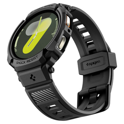 Spigen Rugged Armor Pro Hülle für Samsung Galaxy Watch8 40mm, Mattschwarz ACS10005