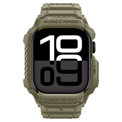 Spigen Rugged Armor Pro V2 Hülle für Apple Watch Series 10 46mm, Khaki