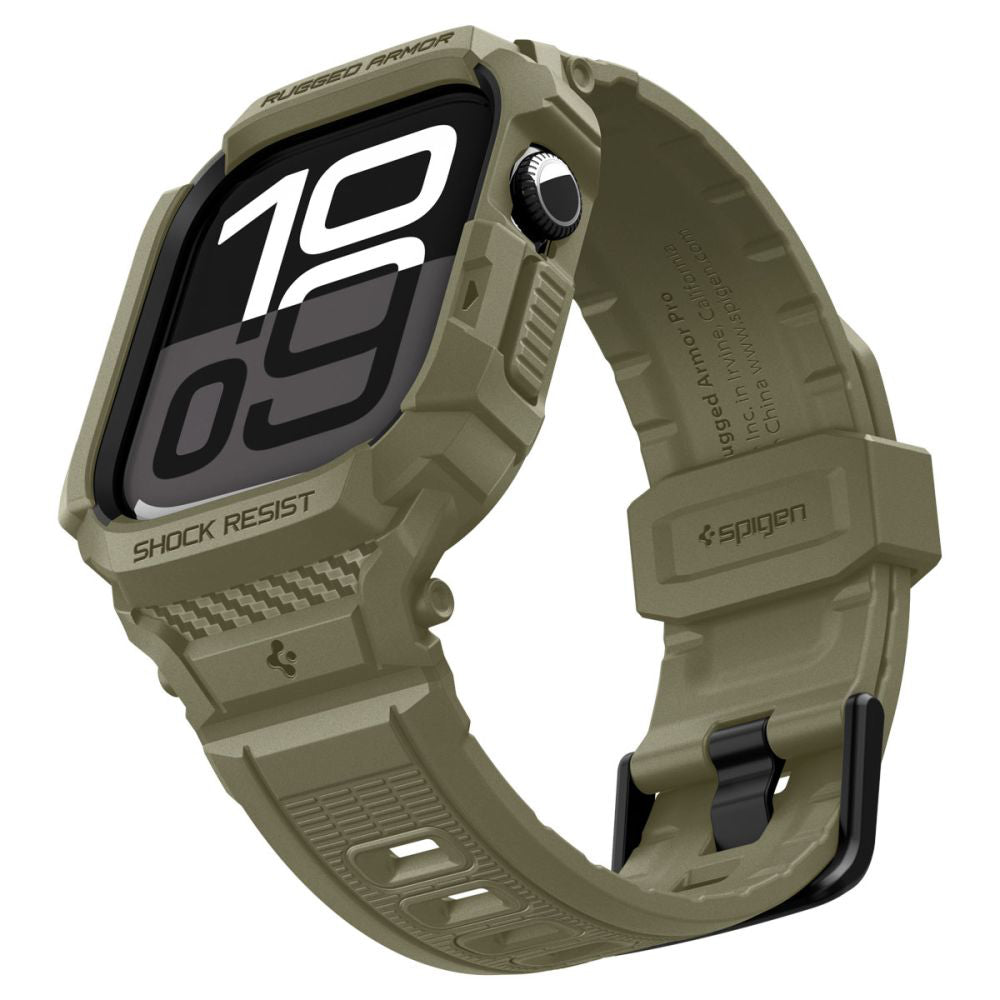 Spigen Rugged Armor Pro V2 Hülle für Apple Watch Series 10 46mm, Khaki